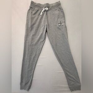 Calvin Klein Heather Gray Jogger Sleep Pants Womens Small Soft Lounge Pants